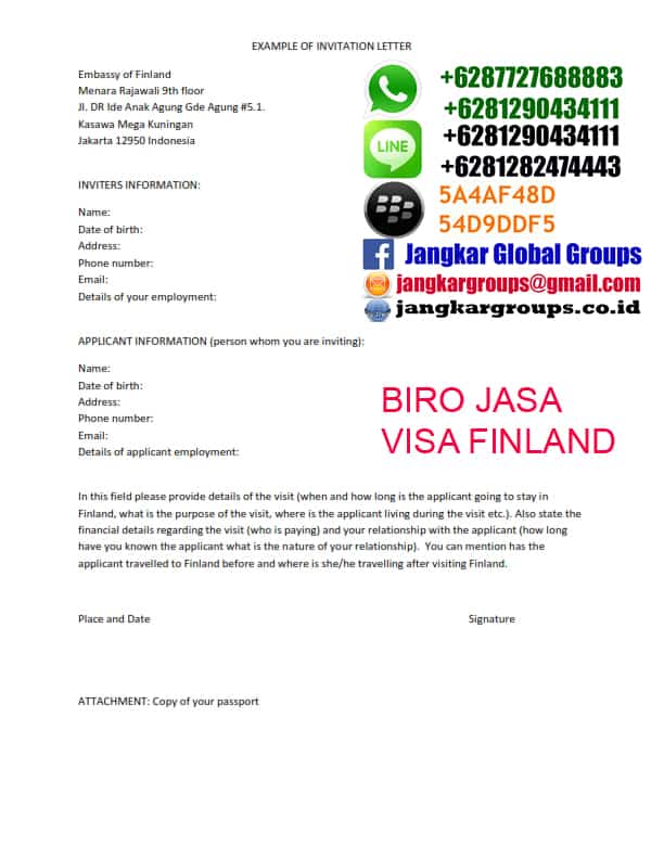 EXAMPLE OF INVITATION LETTER