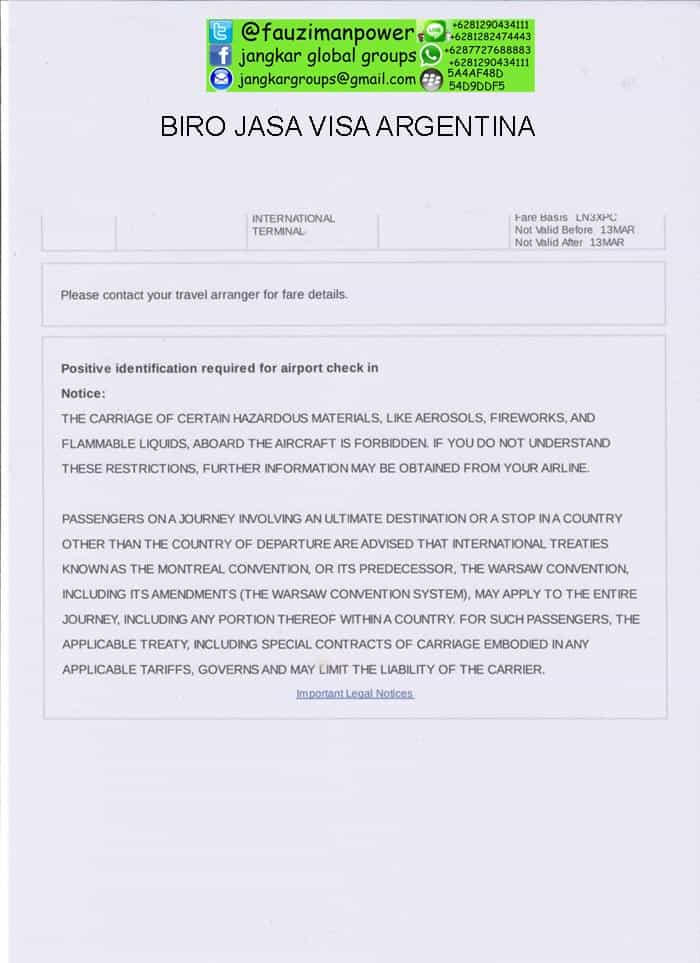 PERSYARATAN VISA ARGENTINA - Jangkar Groups