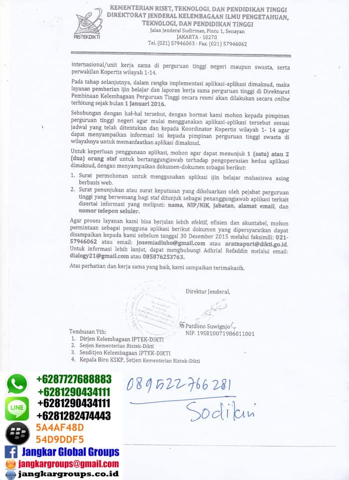 edaran dikti tentang izin belajar WNA2