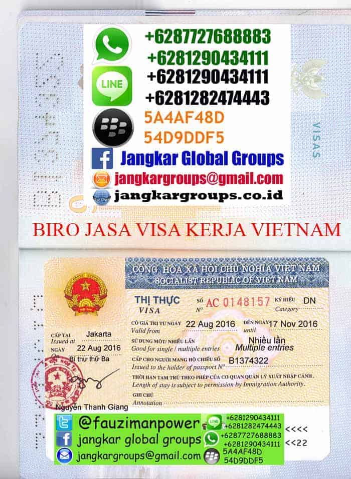 visa kerja vietnam