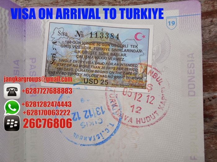 visa on arrival turki