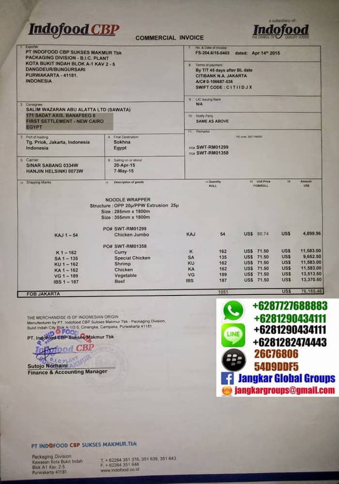 Contoh Invoice Bahasa Melayu - Rumamu di