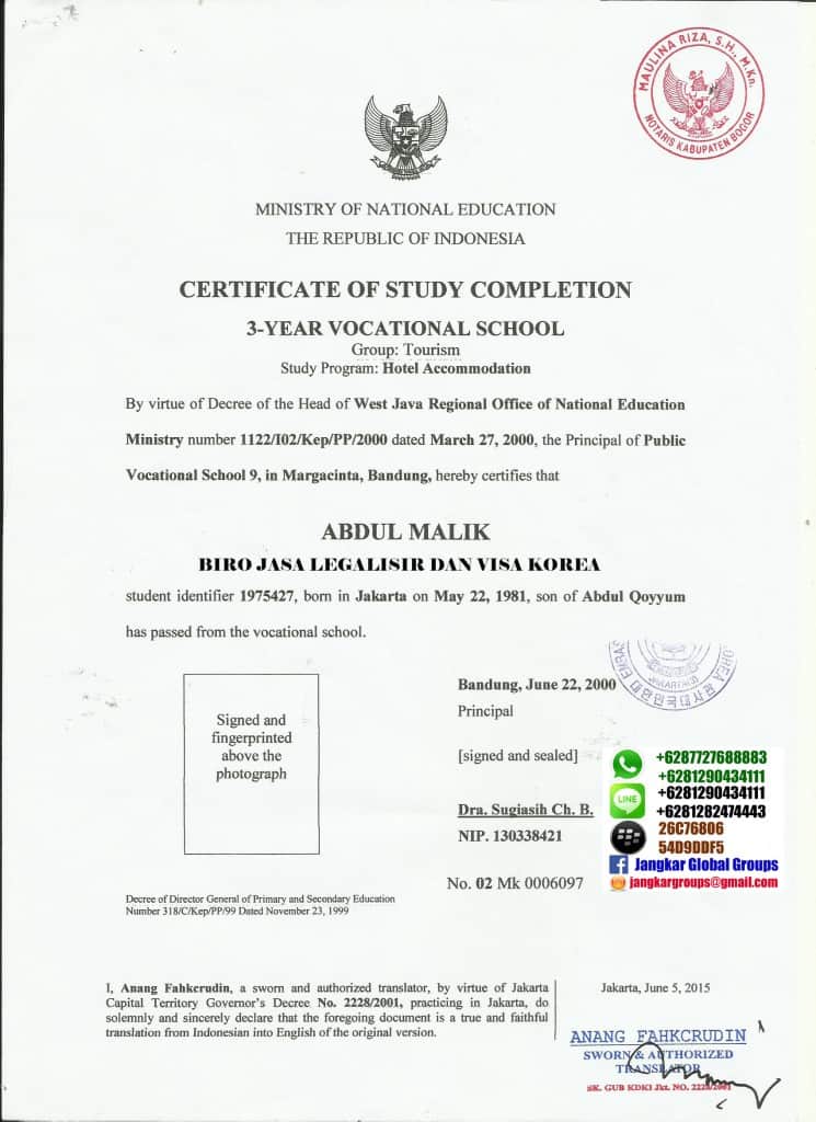 LEGALISASI DOKUMEN DI KEDUTAAN KOREA - Jangkar Groups 