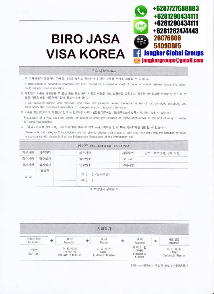 PERSYARATAN VISA KOREA - Jangkar Global Groups