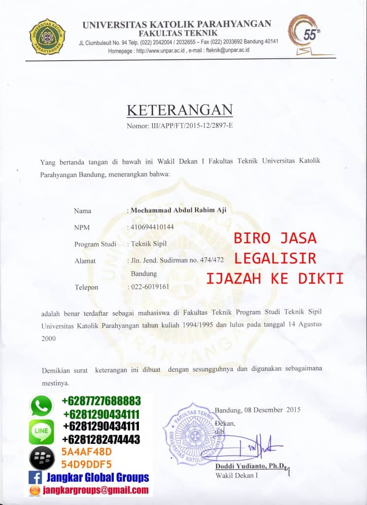 LEGALISIR IJAZAH DI DIKTI - Jangkar Groups  Jasa 