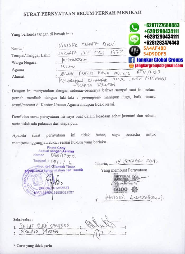 MERUBAH DATA STATUS PERKAWINAN E KTP - Jangkar Global Groups