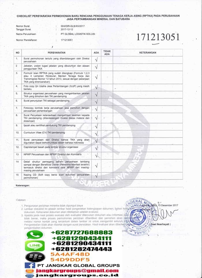 PERSYARATAN REKOMENDASI ESDM MINERBA - Jangkar Global Groups