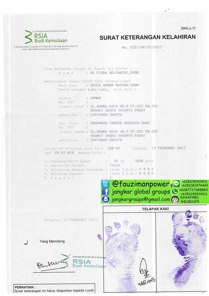 PERSYARATAN AKTA KELAHIRAN ANAK - Jangkar Groups  Jasa 