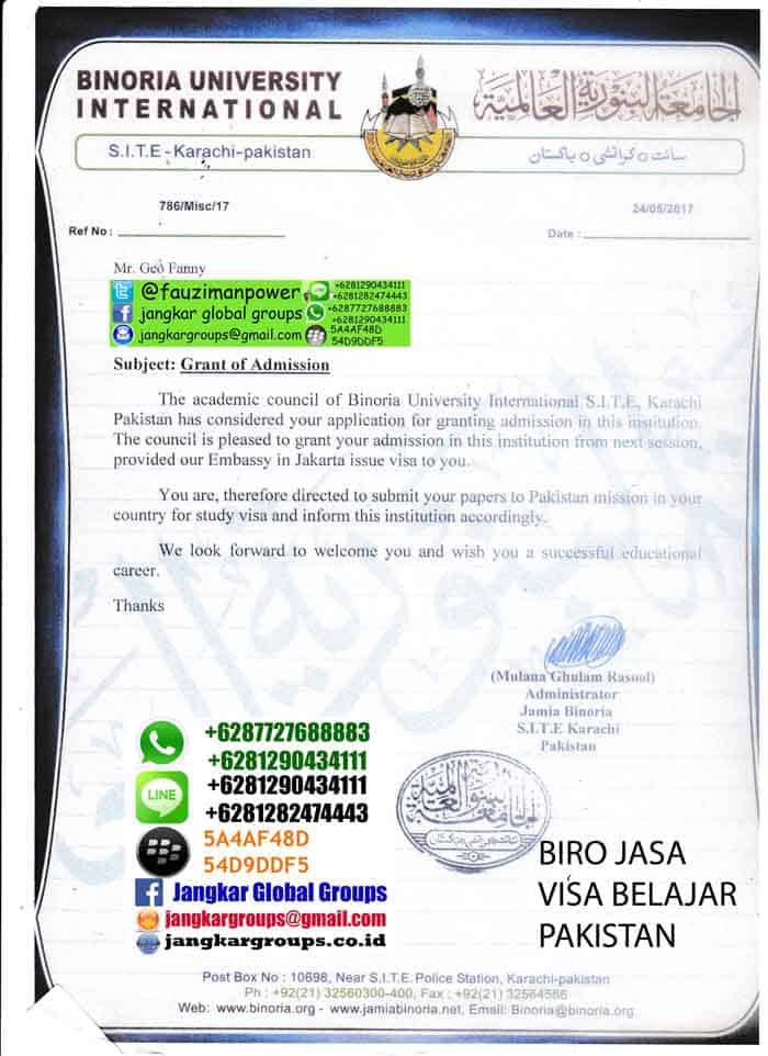 binoria university international pakistan