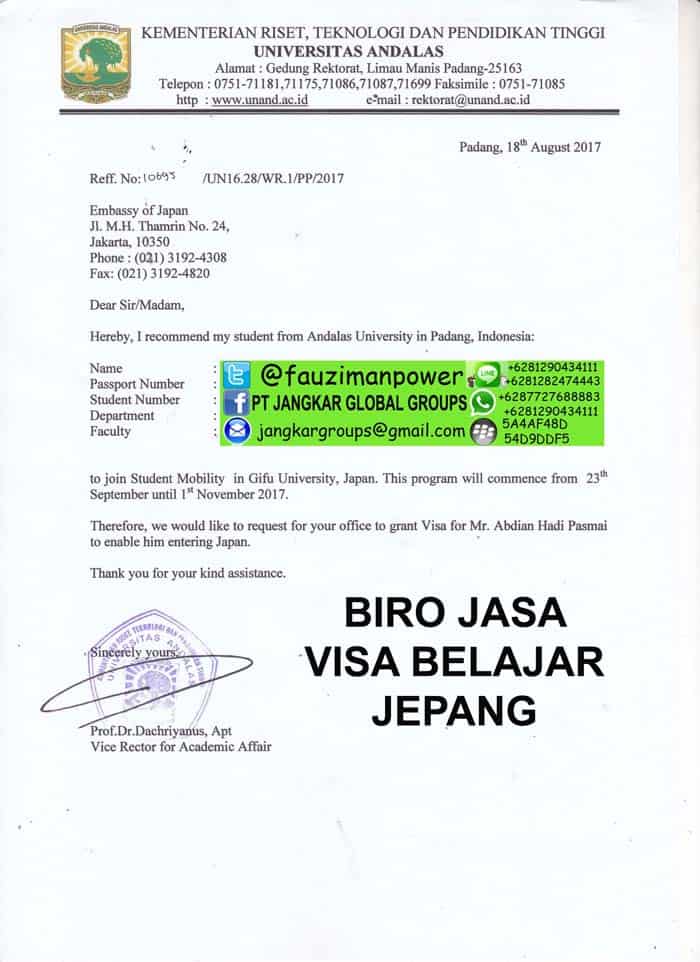 PERSYARATAN VISA BELAJAR KE JEPANG - Jangkar Groups  Jasa 