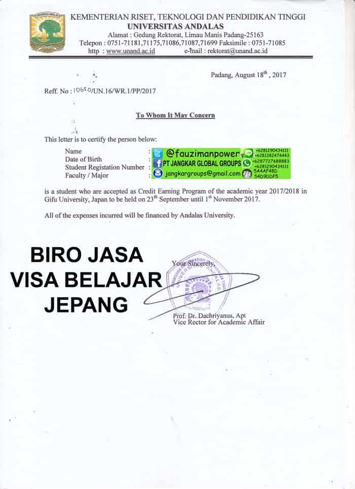 PERSYARATAN VISA BELAJAR KE JEPANG - Jangkar Groups  Jasa 