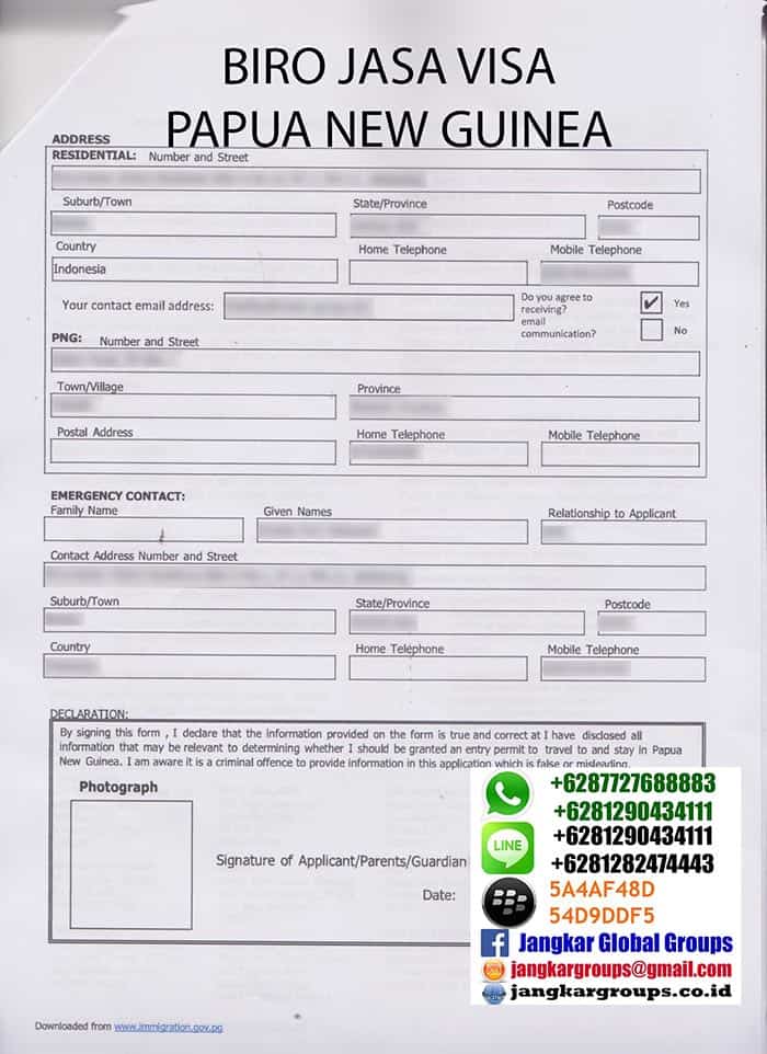 formulir visa papua new guinea2