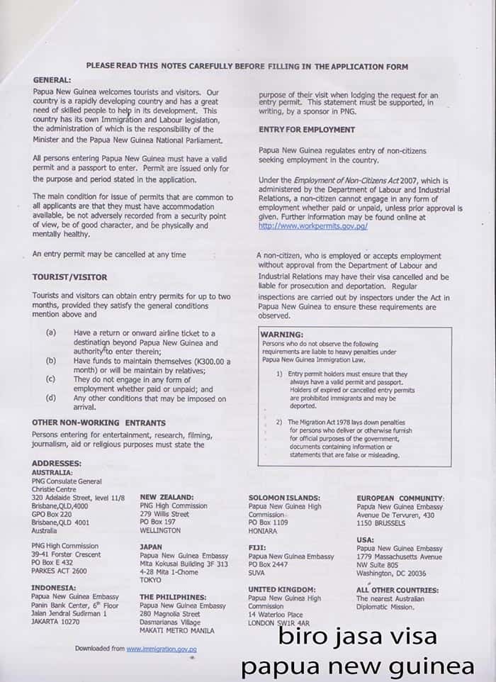 formulir visa papua new guinea3