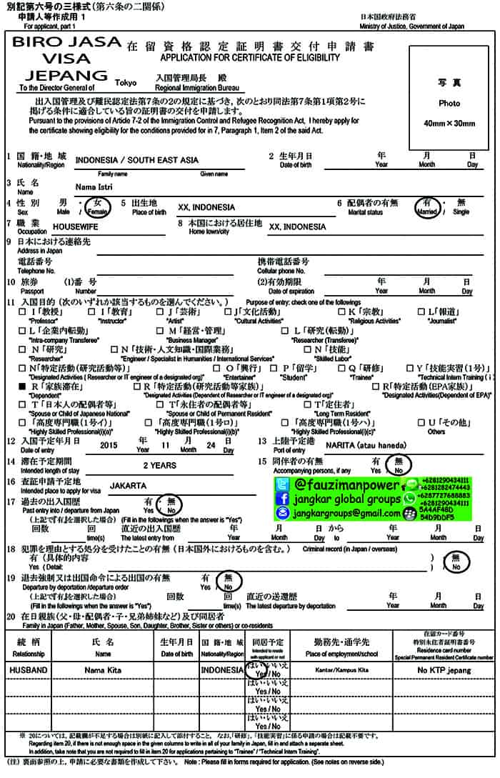 Surat Rayuan Jp Visa - Masaran h