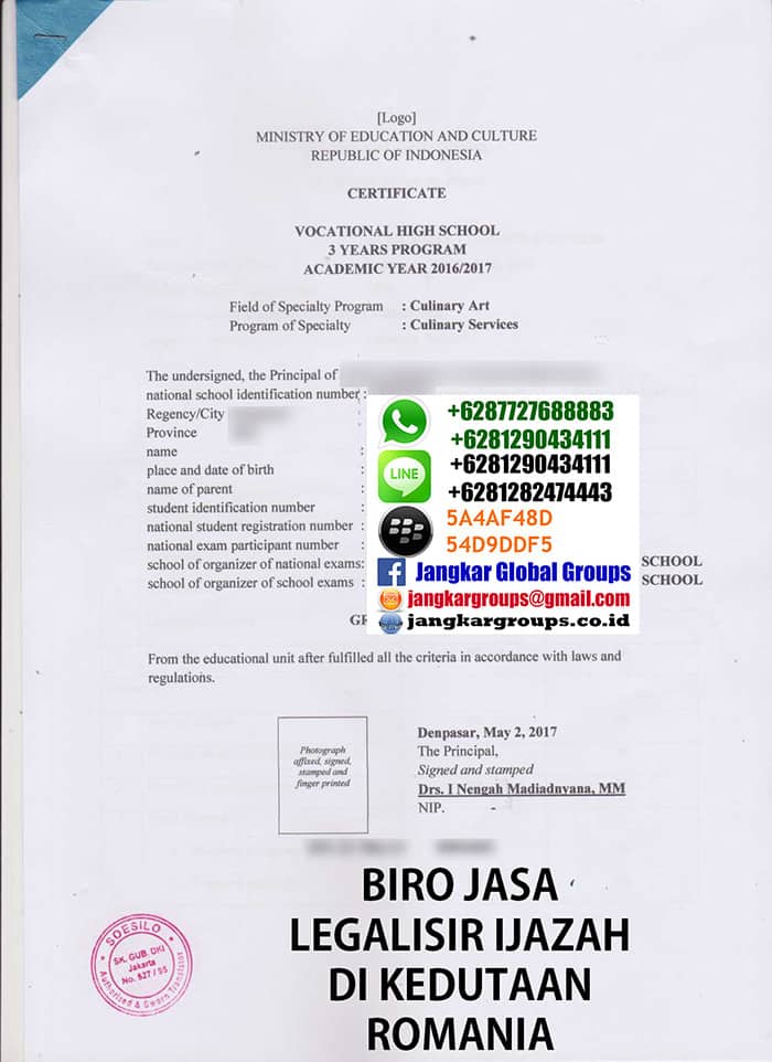 LEGALISIR IJAZAH DI KEDUTAAN ROMANIA Jangkar Global Groups