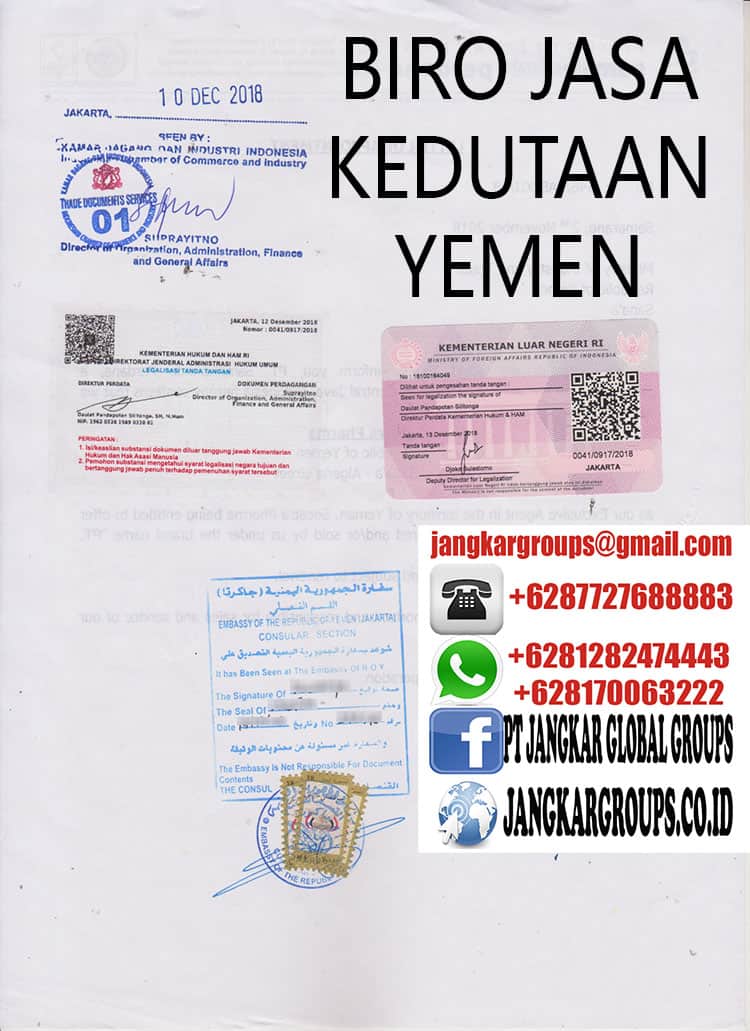 letter of apoitment embassy yemen jakarta