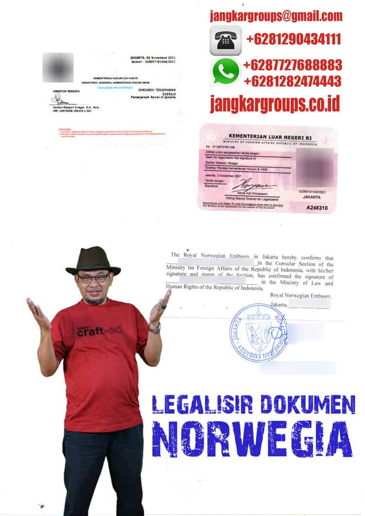 legalisir dokumen norwegia