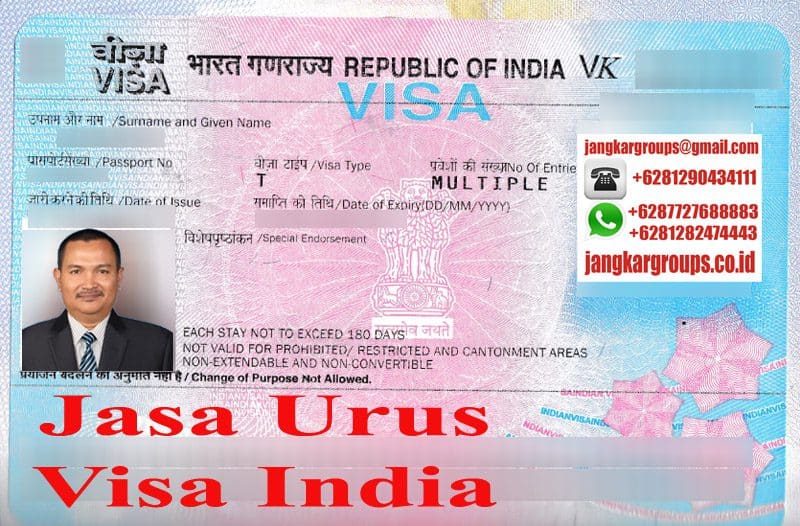Contoh Visa Turis India