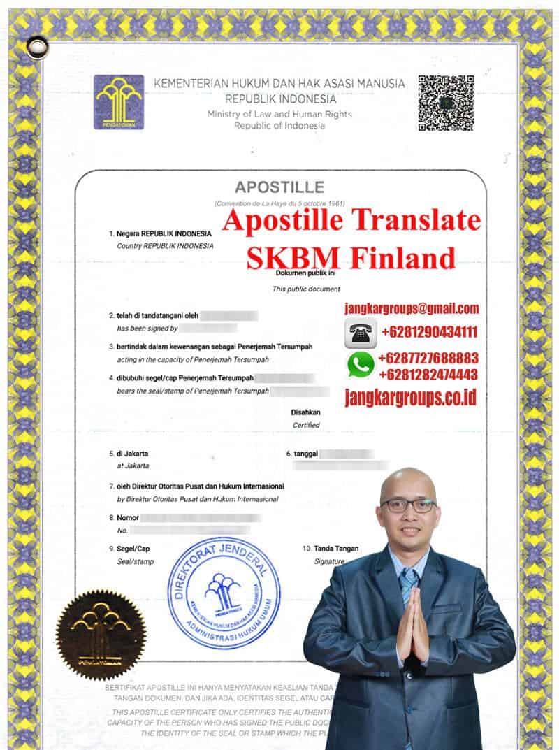 Contoh Apostille Translate SKBM Finland