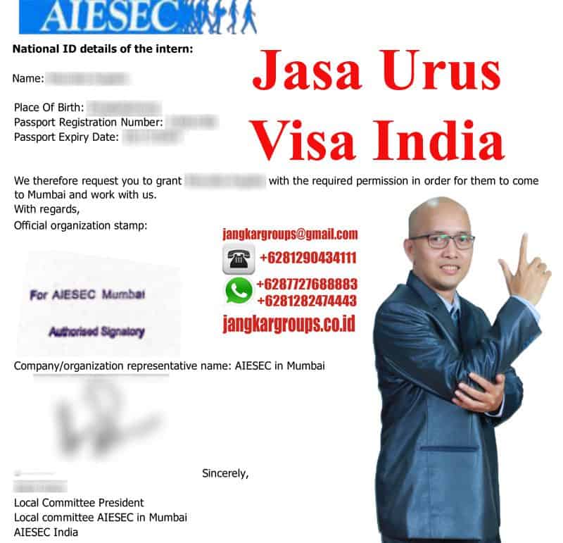 Jasa Urus Visa AIESEC India